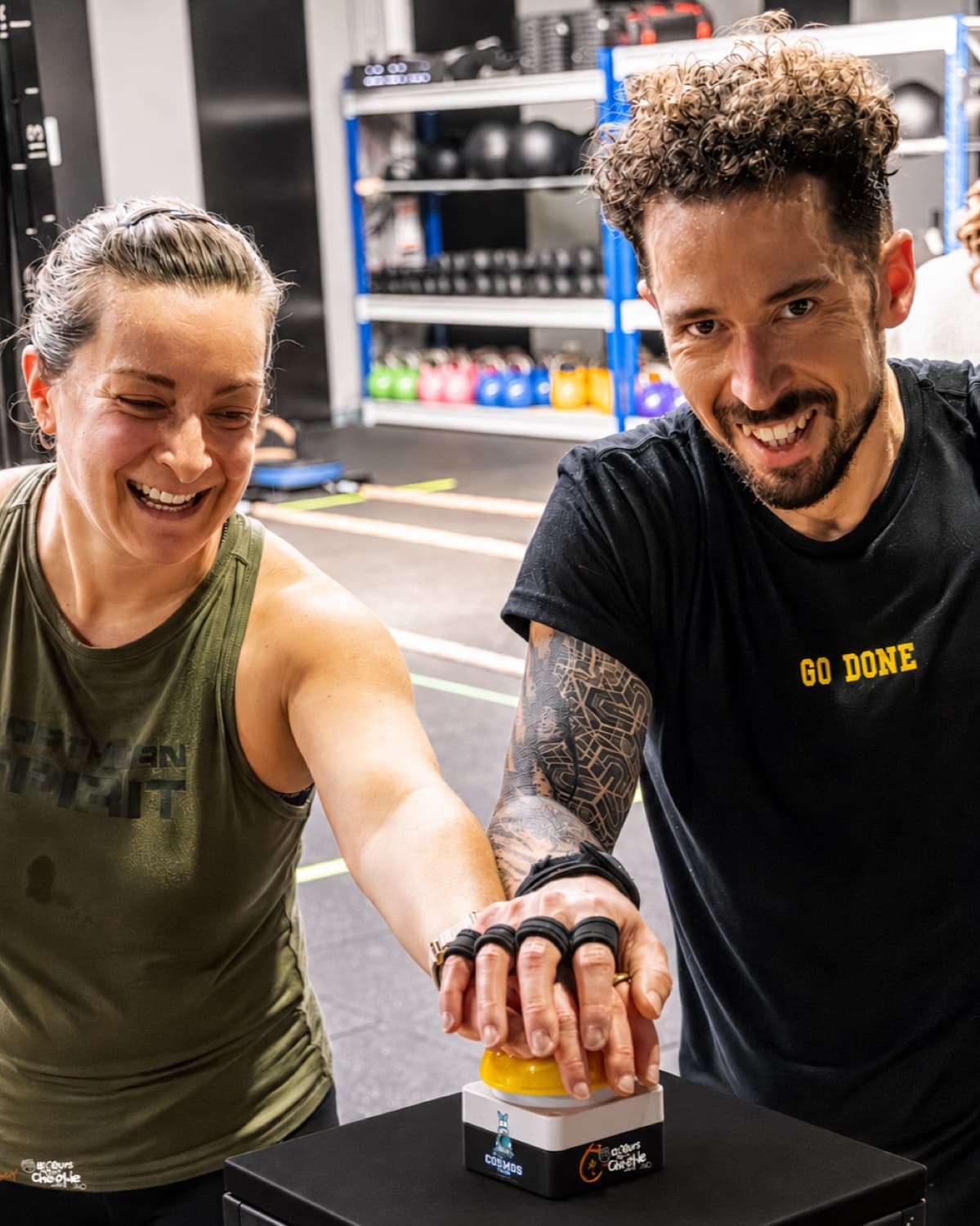 Arrivée au buzzer — Bike-Rox For Charlie, Cosmos Gym.